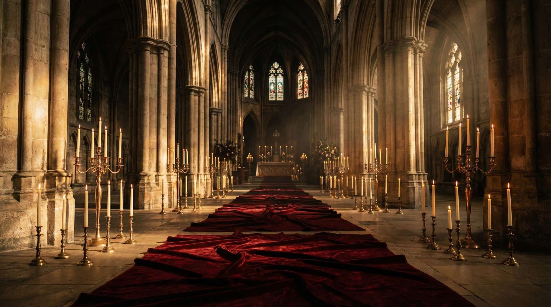 Cathedral Gothic Wedding Aesthetic: Arches, Candlelight & Drama