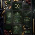 Enchanted Forest Reception Deluxe Suite: 15-Piece Dark Fantasy Wedding Stationery
