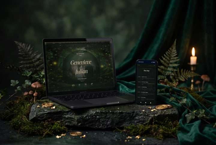 Enchanted Forest Digital Basic Suite: MacBook And Phone, Enchanted Forest
