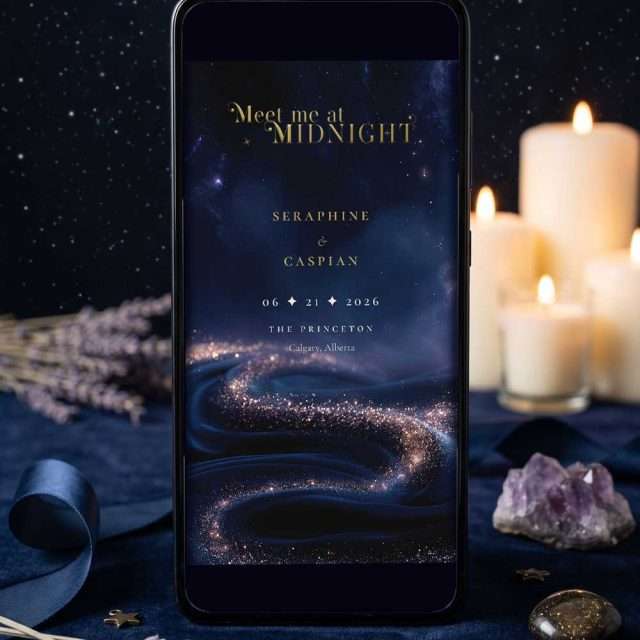 Mobile Save the Date, mockup