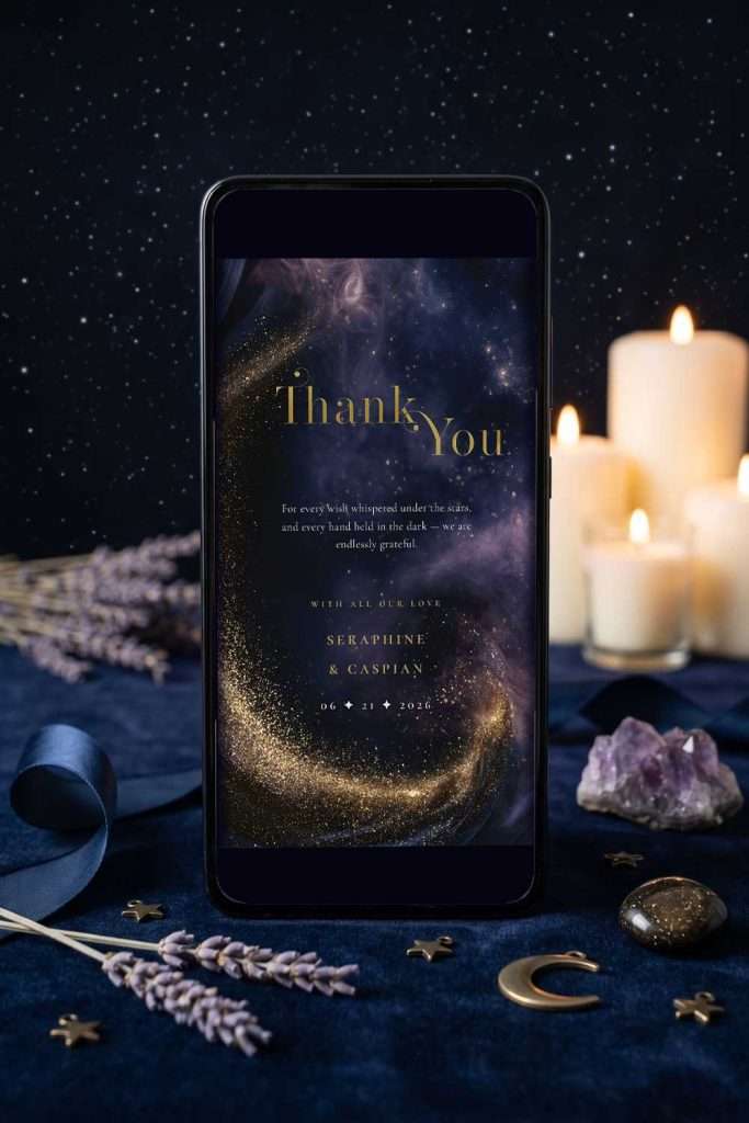Mobile Thank You Card, mockup