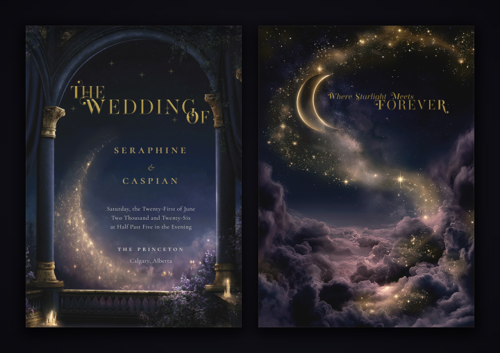 Midnight Celestial Invitation, Midnight Celestial