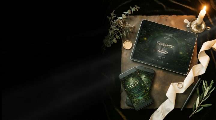 Enchanted Forest Digital Suite: Moody With Tablet And Phone, Enchanted Forest