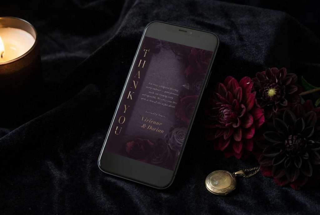 Mobile Thank You Card, mockup