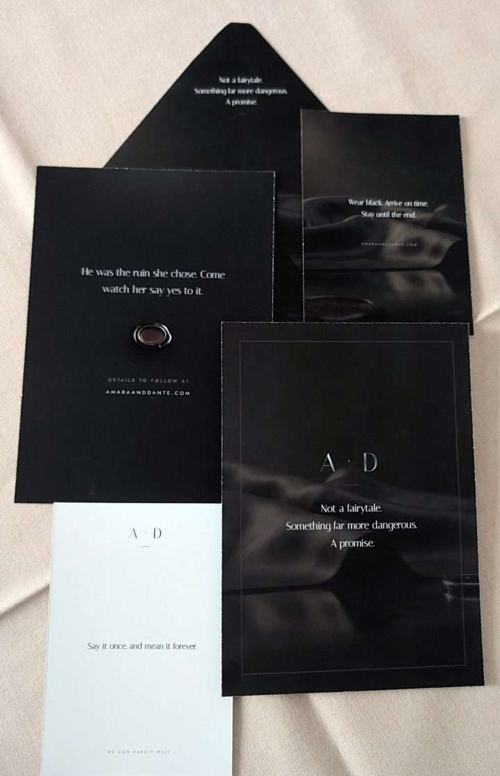 Obsidian Vow Card Backs, Silver And Rose, Obsidian Vow